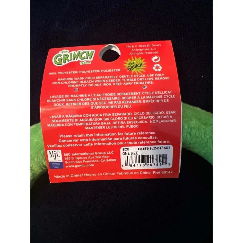 The Grinch Blanket In A Bag‎ Plush Tote Throw Blanket NWT Dr. Seuss